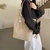 Bolso de Hombro Casual Estilo Japonés para Mujer, Modelo Nuevo para Estudiantes Universitarios, Bolso Versátil para Viajar al Trabajo, Bolso de Tela de Gran Capacidad para Mujer