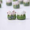 Cerámica Gato Colorido Gato de la Suerte Pequeño Colgante de Cerámica Artículos Regalo Creativo Hecho a Mano DIY Flor de Ciruelo Gatito Pulsera Accesorios
