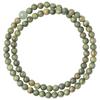 Pingbu Qingyun Pulsera Original de Cuentas de Buda de Sándalo Verde Antiguo, Jade Hetian Antiguo Simple 4mm, Pulsera de Sándalo para Mujer Artística