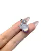 Colgante de calcedonia verde hielo natural de alta calidad, lujo ligero, múltiples estilos populares, incrustado con ágata, colgante de jade 'princesa huyendo' regalo