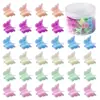 Color de primavera Mariposa clip pequeño caricatura tamaño pequeño mariposa pinza para el pelo de plástico pinzas para el pelo de resorte en lata para mujer accesorios para el pelo pasador