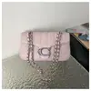 Bolso de axila baguette con puntada de diamante para mujer 2026 nuevo versátil cadena retro bandolera individual cruzada bolso de lujo ligero
