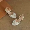 Sandalias de Dama con Tacón Bajo Grueso y Moño Dulce, Zapatos Profesionales para Mujer, Tallas 33-43, Zapatos de Talla Grande, Zapatos de Comercio Exterior de Amazon