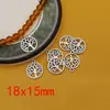 Estilo Europeo y Americano Retro Aleación Hueca Árbol de la Vida Colgante Pendientes Collar Pulsera Plata de Tíbet Colgante Joyería DIY