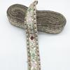 Renda de bordado étnico nova de 4 cm de largura, acessórios de atacado, lantejoulas de diamante bordadas, código de barras, acessórios para vestuário, fita