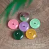 Duobao Jade Malayo Jade Hebilla de Paz Donut Grande diy Pulsera Pulsera Cuerda para la Mano Cadena de Tobillo Cadena para la Cintura Accesorios Lote Pequeño