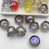 Florero de Flor del Valle Transparente Luminoso UV con Doble Agujero Material para Joyería Hecho a Mano DIY Cadena para Teléfono Móvil Cadena para Bolsa Bolígrafo con Cuentas