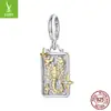 Yinziyun Original Plata de Ley S925 Colgante de Doce Constelaciones Accesorios de Joyería Estilo Europeo y Americano Versátil Cuentas para DIY