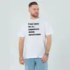 Camiseta de Algodão Puro de Manga Curta Estampa de Letras Europeias Verão Nova Marca de Moda Masculina Personalizada Street Simples Top Esportivo