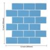 Pegatina de Pared Adhesiva Autoadhesiva de Ladrillo Pequeño de Color Grueso Resistente a Manchas Impermeable Fácil de Instalar Baño Cocina Pegatina Renovación de Tienda