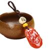 Colgante de ágata roja con forma de rata, buey, tigre, conejo, dragón, serpiente, caballo, oveja, mono, pollo, perro, cerdo, llavero Bodhi con animal del año.