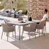Juego de Mesa y Sillas de Exterior Nórdico, Juego de Tres Piezas de Silla de Mimbre para Balcón, Mesa y Sillas de Comedor Sencillas de Ocio para Patio, Muebles Impermeables para Exteriores