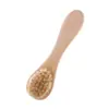 He Mu Brocha Facial Limpiadora de Cerdas de Jabalí Barba Color Sólido Accesorios de Madera Maciza Cepillo Limpieza Facial Profunda Set de Baño Cepillo Facial Pequeño
