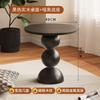Estilo Crema Lujo Ligero Mesa Lateral para Sofá de Sala de Estar Mesa de Esquina Creativa de Arte de Hierro Moderno Simple Gabinete de Mesita de Noche Mesa Pequeña Té