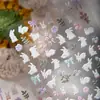 Novos Adesivos 3D de Arte para Unhas com Estampa de Coelho e Borboleta Desenho Animado Fofo Decoração de Unhas Duradouro à Prova d'Água Autoadesivo