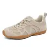 Zapatillas de Entrenamiento Alemanas de Moda Color Bloque Estilo Coreano 2026 Otoño Cómodas Planas de Viaje con Cordones Patchwork Deportivas Casuales para Mujer