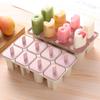 Fabricante Venta al por Mayor Caja para Hacer Hielo Doméstica Molde para Paletas Congeladas DIY Cubitos de Hielo Modelo de Helado de Paleta Congelador Rápido