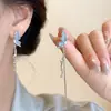 Set de Aretes de Venta Caliente 2026 con Diseño Único, Mariposa Azul de Alta Gama, Estrella de Cinco Puntas y Aretes/Clip para Orejas de Perla para Mujer