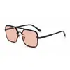 Gafas de sol de moda cuadradas europeas y americanas 2026 para hombre, Gafas de sol retro de doble puente para exteriores con protección UV para hombre, Transfronterizo