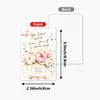 Tarjetas de autocuidado florales con mariposas en inglés de 18 piezas transfronterizas, hermosas tarjetas decorativas de mensajes de bendición para diario