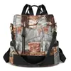 Bolso Multifuncional para Mujer 2025 Nuevo Mochila Retro de Moda para Mujer Gran Capacidad Simple Nicho Sentido de Alta Gama Mochila