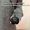 Capa protetora de couro simples para fone de ouvido, capa de armazenamento à prova de arranhões, à prova de poeira e resistente a quedas, acessório de fone de ouvido para o dia a dia