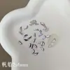 Morado Cristal Mini tamaño pequeño Joyería para Uñas Arte de Uñas Forma Plana Diamante para Uñas Diamante Gotas de Agua Amor Cuadrado Material para Manualidades