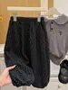 Nueva colección de otoño de pantalones casuales con estampado floral estilo coreano para niñas, ropa infantil elegante y moderna