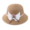 Sombrero protector solar para niños Qiu Nan, sombrero de paja coreano de verano, sombrero de lavabo, sombrilla para niñas, sombrero de paja para bebés, sombrero de pescador