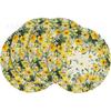 TEMU Mantel Redondo Explosivo de Primavera Patrón de Flores Lavanda Material de Lino Mantel Decorativo Americano de Primavera