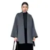 Abrigo de doble cara de lana pura, nuevo estilo otoño/invierno para mujer, de longitud media, con cierre de cinturón, estilo coreano, versátil y moderno