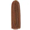 Peluca de comercio exterior 14 pulgadas color peluca africana Faux locs trenza sucia crochet Trenzas pelo
