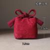 Bolsa de Almacenamiento y Viaje de Algodón Grueso Erya, Recipiente para Té, Taza de Té, Juego de Té, Bolsa de Tela, Tetera, Bolsa de Tela con Patrón de Hierba, Té Kung Fu