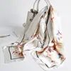 Oferta Especial Seda de Hangzhou Sedas y Satines Bufanda Cuadrada Grande de 90 cm Bufanda de Seda Simulada Bufanda Versátil para Mujer Chal Delgado de Primavera y Otoño Protección Solar