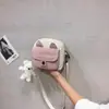 Bolsa de Lona para Mulheres 2023 Novo Estilo High-End Fofa Bolsa de Estudante Ombro Único Transversal Bolsa Balde para Mulheres