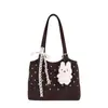 Bolso de axila grande de estilo coreano transfronterizo para mujer, nuevo modelo primavera 2026, bolso de hombro estampado simple, bolso tote para el trabajo