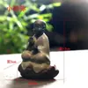 Colador de té en forma de paraguas, paraguas de té de porcelana roja bajo vidriado azul y blanco transfronterizo, embudo filtrador de residuos, accesorio para ceremonia del té, filtro de té en forma de paraguas TK
