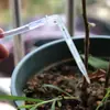 Sistema de riego por goteo 47 tubo de lana blanco transparente flecha de goteo curva jardinería flecha de riego por microaspersión equipo de ahorro de agua para árboles frutales en maceta