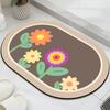 Alfombrilla Suave de Barro de Diatomeas de Secado Rápido Personalizada Alfombra Baño Inodoro Puerta de Baño Alfombrilla Absorbente Antideslizante para Pies