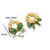 Acero Inoxidable 18K Mariposa Incrustada con Piedras Preciosas Sol Corazón Colgante DIY Moda Collar Pulsera Accesorios de Ropa Transfronterizo
