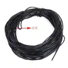 Corda de borracha corda de couro de borracha preta oco sólido 1,5 mm 2 mm 3 mm 4 mm tubo de PVC corda de couro preto PU