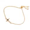 Collar con colgante de cruz de circonita bañado en cobre y oro de 18 quilates de Aogu, pulsera femenina con personalidad de nicho, ideal para combinar con todo.