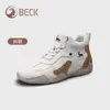 Tênis de Cano Alto Gorilla para Mulheres 2026 Novo Inverno Couro Genuíno Sapatos Brancos com Forro de Lã Sapatos de Algodão Quentes Botas Curtas Casuais Esportivas Femininas