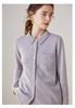 Camisa Cuello Polo Cárdigan de Punto de Cachemira para Mujer Primavera 2025 Nueva Llegada Suéter Profesional con Bolsillo