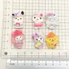 Dibujo Animado Transparente Sanrio Perro Blanco Meridiano Accesorios de Resina DIY Tocado Pasador Joyería Material para Taza de Agua