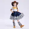 Toy Story Woody y Jessie Tutú Lolita Falda Vestido Infantil Woody Disfraz de Cosplay para Niños y Niñas