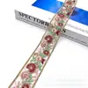Nuevo cordón de cuerda de encaje étnico multicolor bordado lentejuelas accesorios para ropa accesorios para equipaje cincha de 3.5 CM de ancho