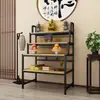 Gabinete de Buda, Estante de Mesa de Buda, Estatua de Buda, Estuche para Incienso, Nuevo Nicho Budista de Mesa Multicapa para el Hogar Estilo Chino, Guanyin Simple Metabo