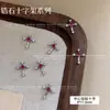 Accesorio para decoración de uñas de cruz con diamantes de circonita, moderno y deslumbrante, estilo punk ráfaga de estrella de lujo ligero, decoración de uñas versátil de alta gama