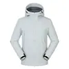 Jaqueta softshell para uso externo para homens e mulheres, com capuz, à prova de vento, impermeável, quente, adequada para caminhadas, montanhismo e vestuário de trabalho, personalizável para homens